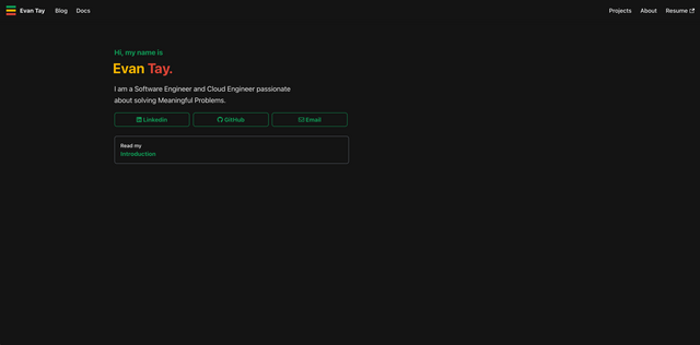 Evan Tay's Personal Website